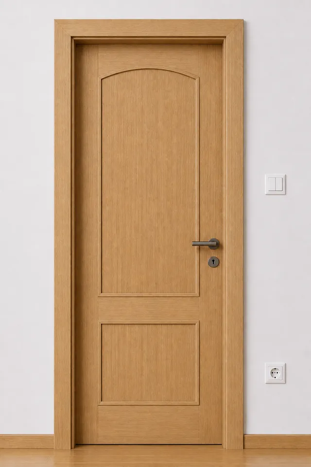 Ușă de interior PF08 – Tablie superioară arcuită, model PAL M.M.