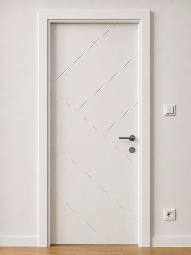 Ușă de interior VP09 – Linii diagonale intersectate, model PAL M.M.