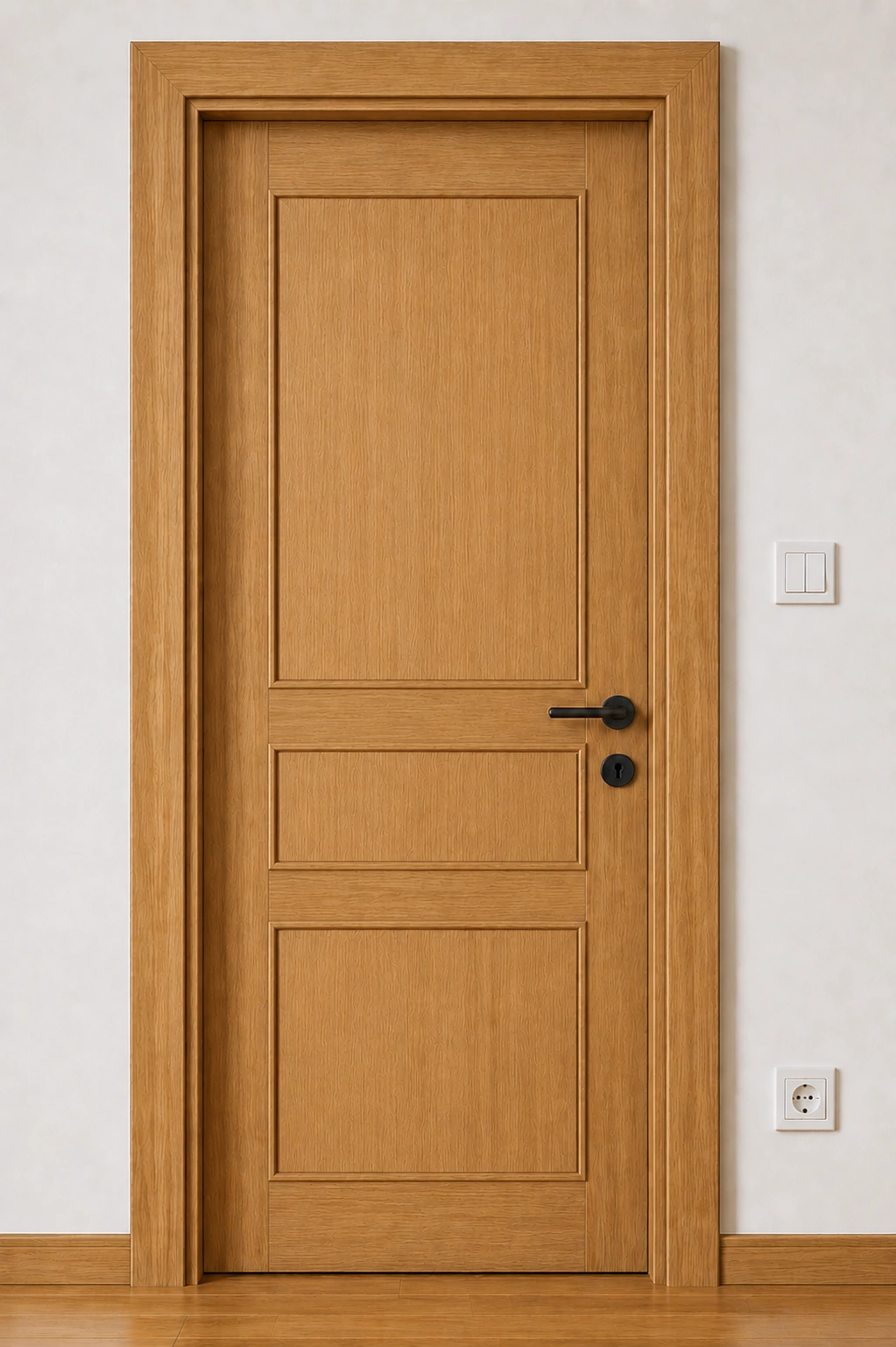 Ușă de interior PL06 – Trei tablii clasice, model PAL M.M.