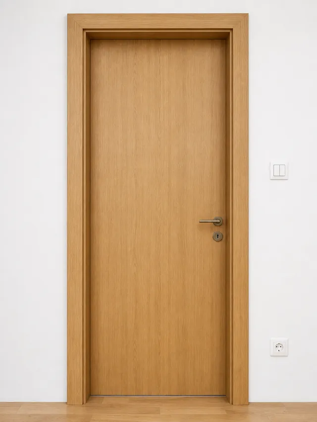 Ușă de interior PL04 – Foaie lisă furniruită, model PAL M.M.